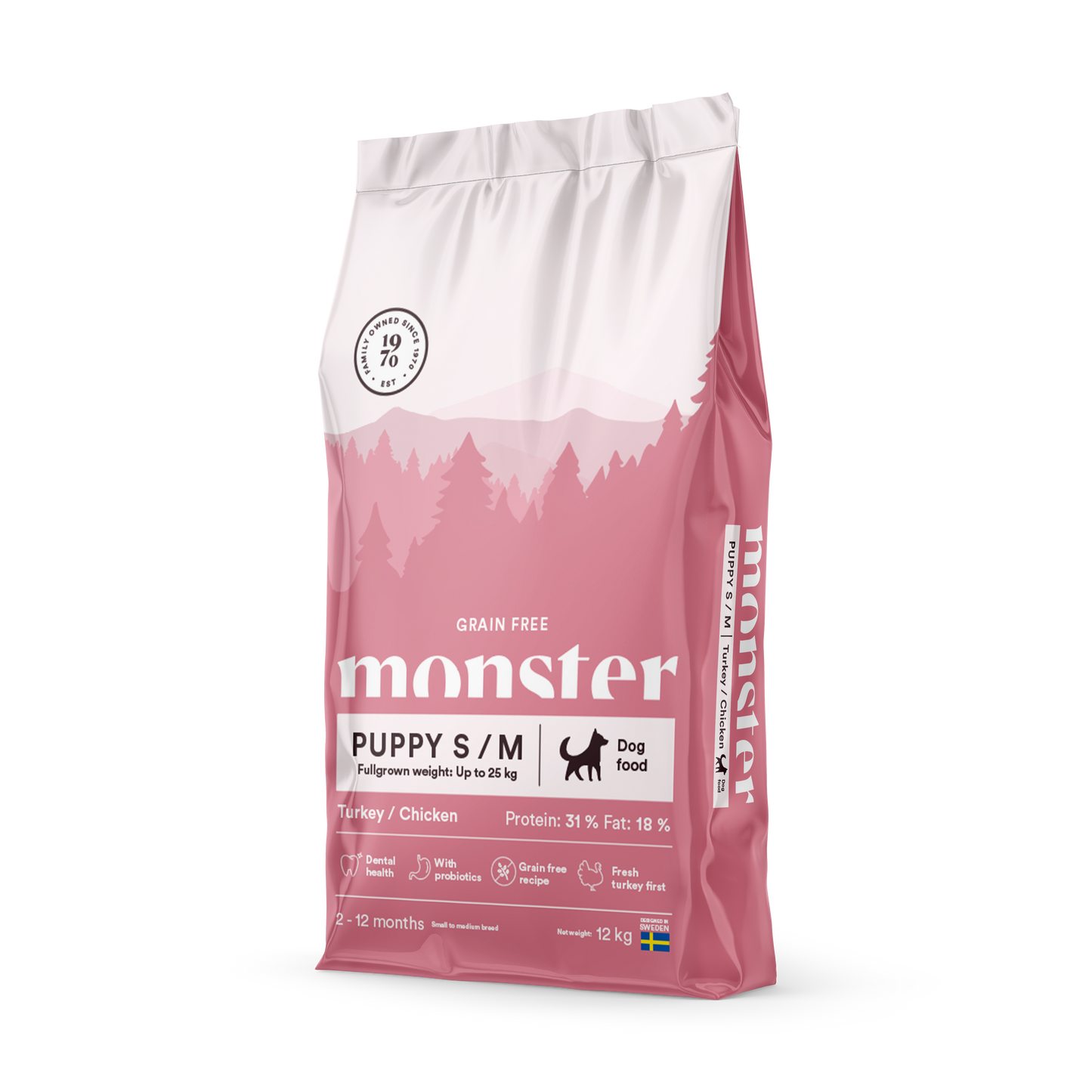 Monster Dog Grain Free Puppy S/M Turkey/Chicken