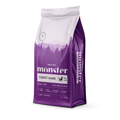 Monster Dog Grain Free Forest Game Venison/Duck