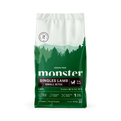 Monster Dog Grain Free Singles Lamb Small Bites