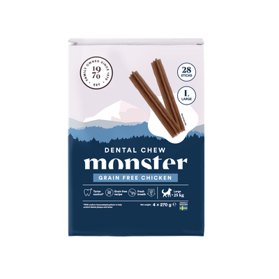 Monster Dog Dental Chew Grain Free Chicken Large