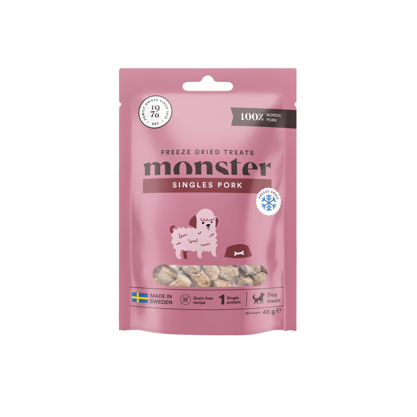 Monster Dog Treats Freeze Dried Pork
