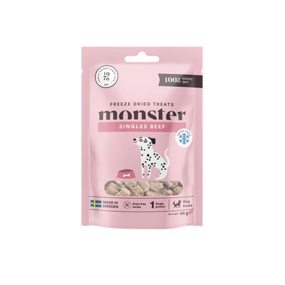 Monster Dog Treats Freeze Dried Beef