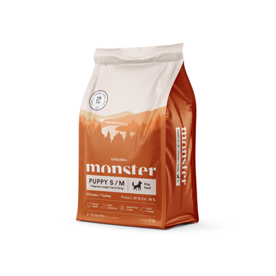 Monster Dog Original Puppy S/M Chicken/Turkey