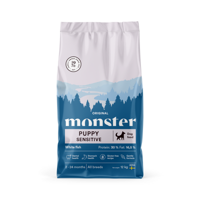 Monster Dog Original Puppy Sensitive White Fish