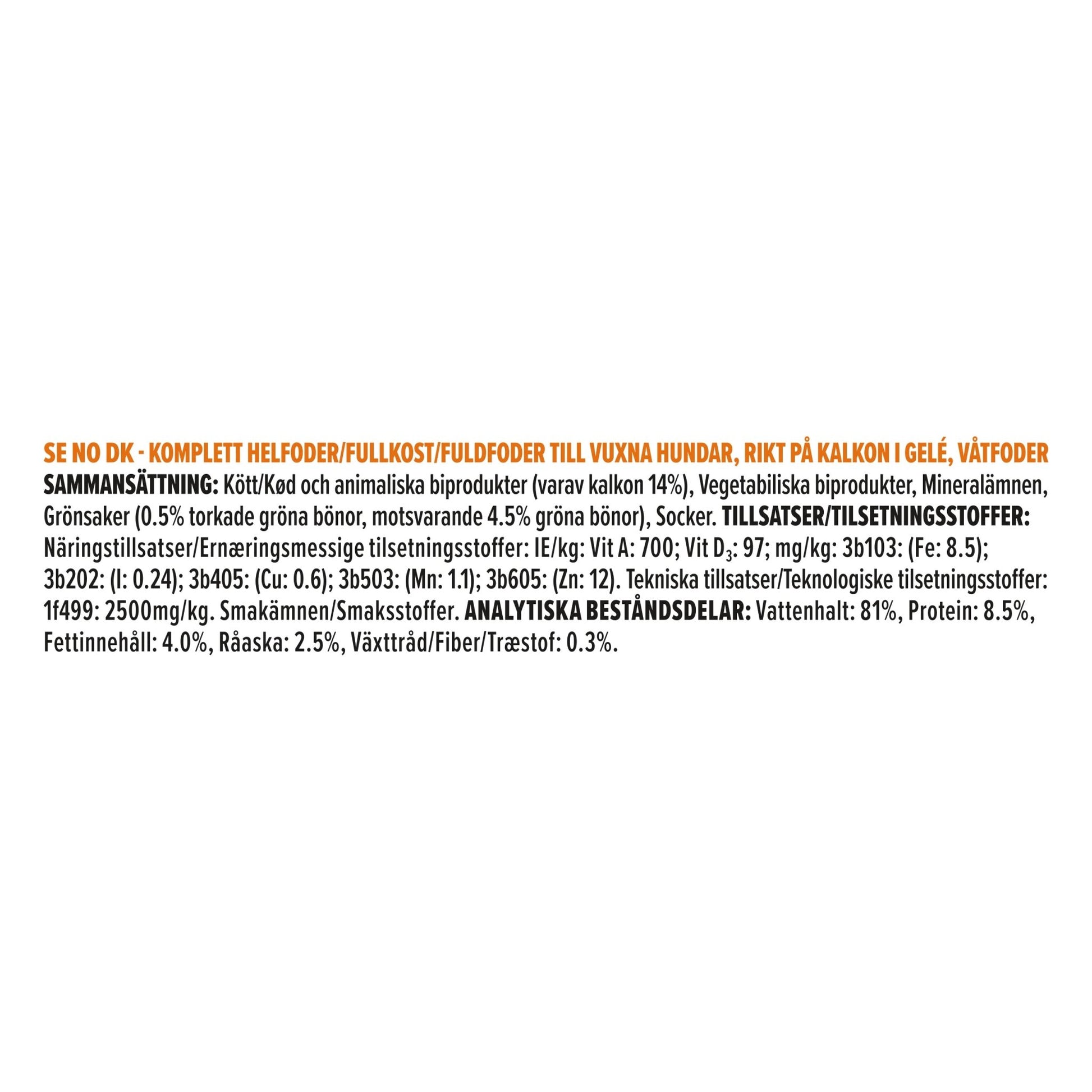 PRO PLAN All size Adult Kalkon i Gelé våtfoder hund - Handla på Gaston