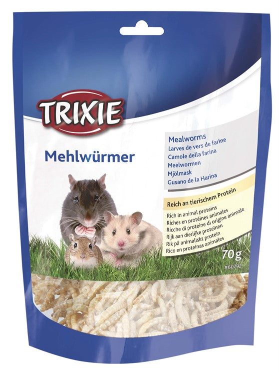 TRiXiE torkade mjölmaskar för smådjur och fåglar - Handla på Gaston