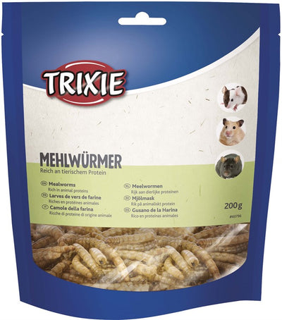 TRiXiE torkade mjölmaskar för fåglar och smådjur, framsida - Handla på Gaston