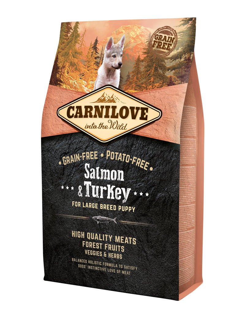 Carnilove Salmon - Turkey - Large Breed Puppy - Handla på Gaston