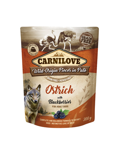 Carnilove Dog Paté Ostrich With Blackberries