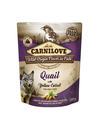 Carnilove Dog Paté Quail With Yellow Carrot