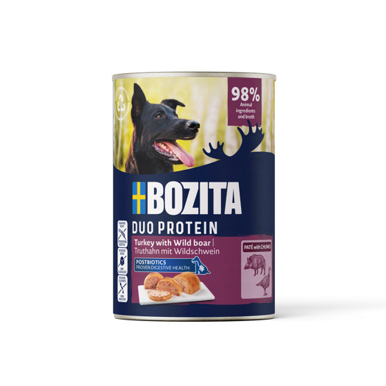 Bozita Dog Paté kalkon med vildsvin 1st våtfoder för hundar - Handla på Gaston