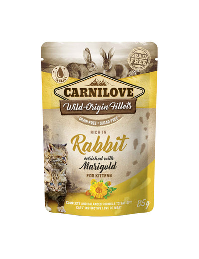 Carnilove Cat Pouch Rabbit Marigold Kitten