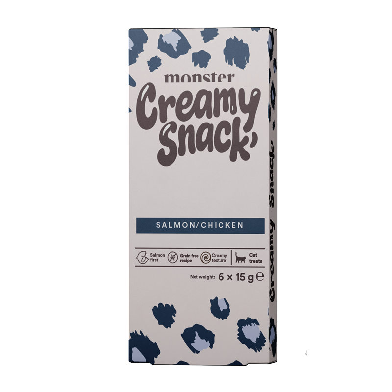 Monster Cat Creamy Snack Salmon Chicken