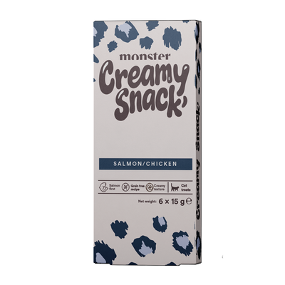 Monster Cat Creamy Snack Salmon Chicken