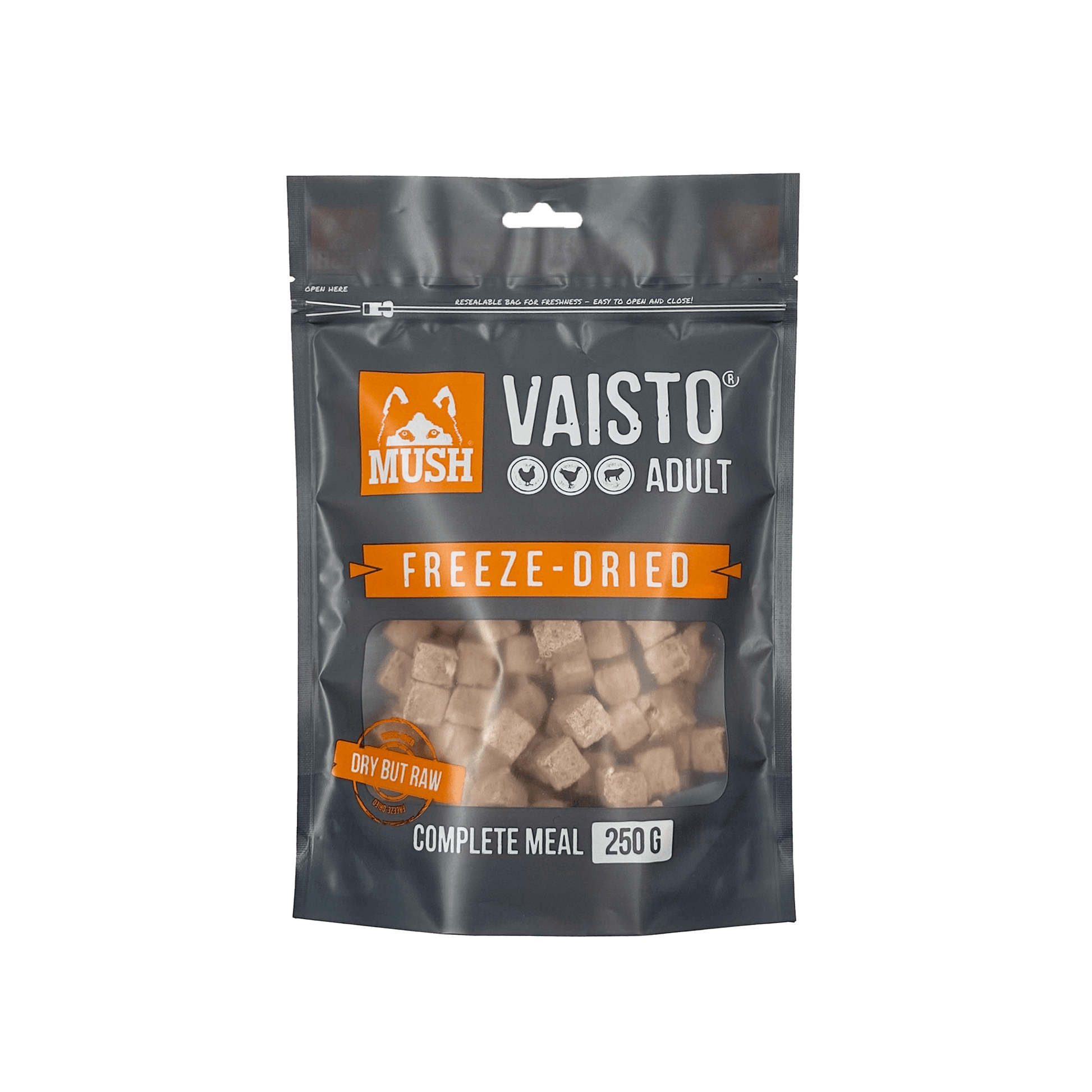 MUSH Vaisto Grå Frystorkat - Handla på Gaston