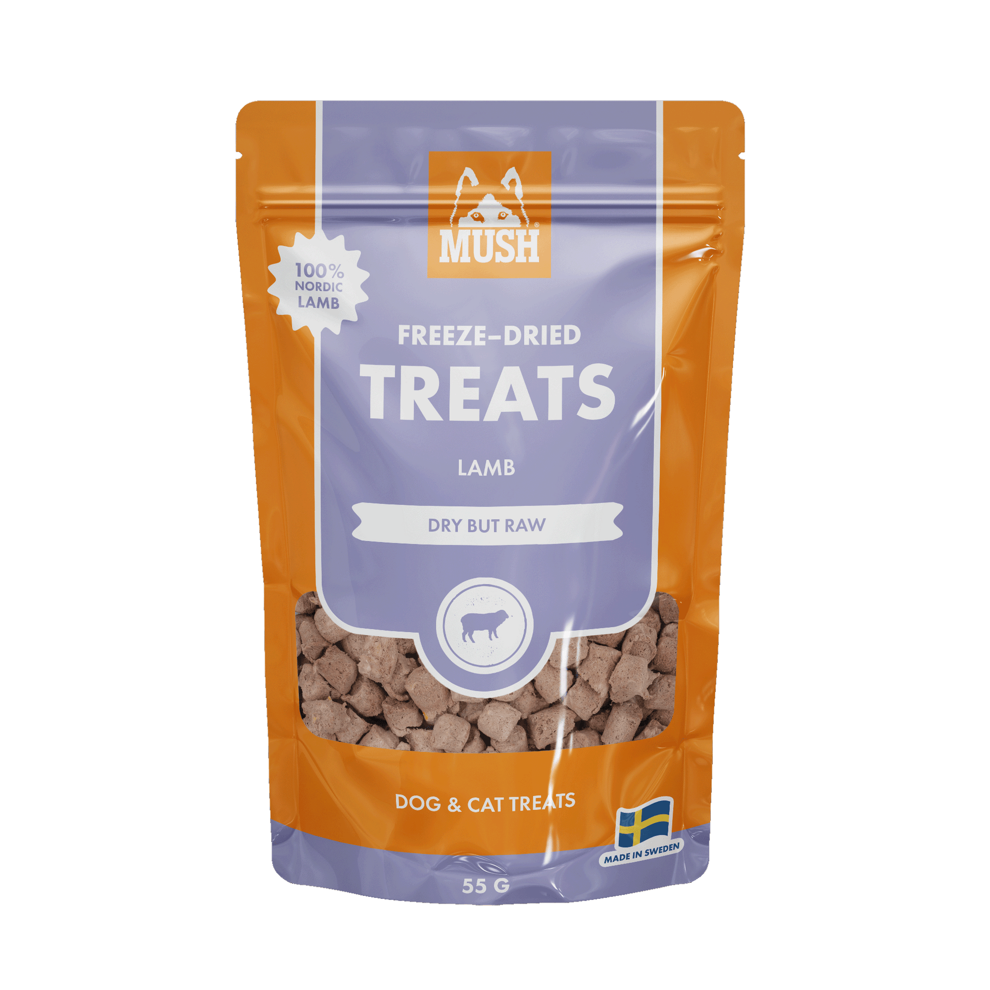 MUSH Treats Frystorkat Lamm - Handla på Gaston