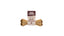 FourFriends Beef rawhide chew bone with goat