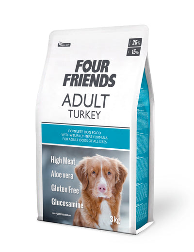 FourFriends Dog Adult Turkey - Handla på Gaston