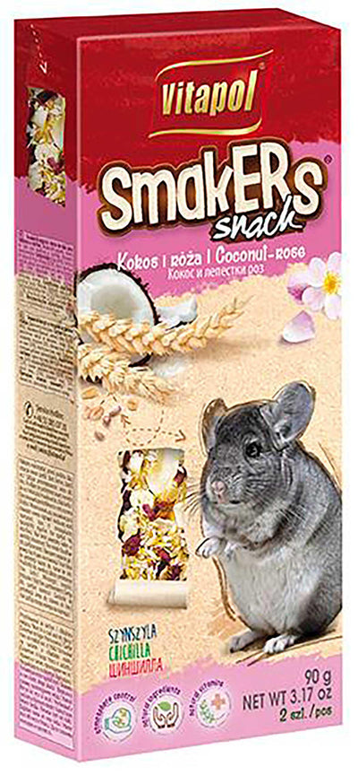 VITAPOL VITAPOL SMAKERS CHINCHILLA KOKOSNÖT & NYPON 90GR