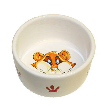 KERAMIKSKÅL SMÅDJURHAMSTER 9x9x4CM