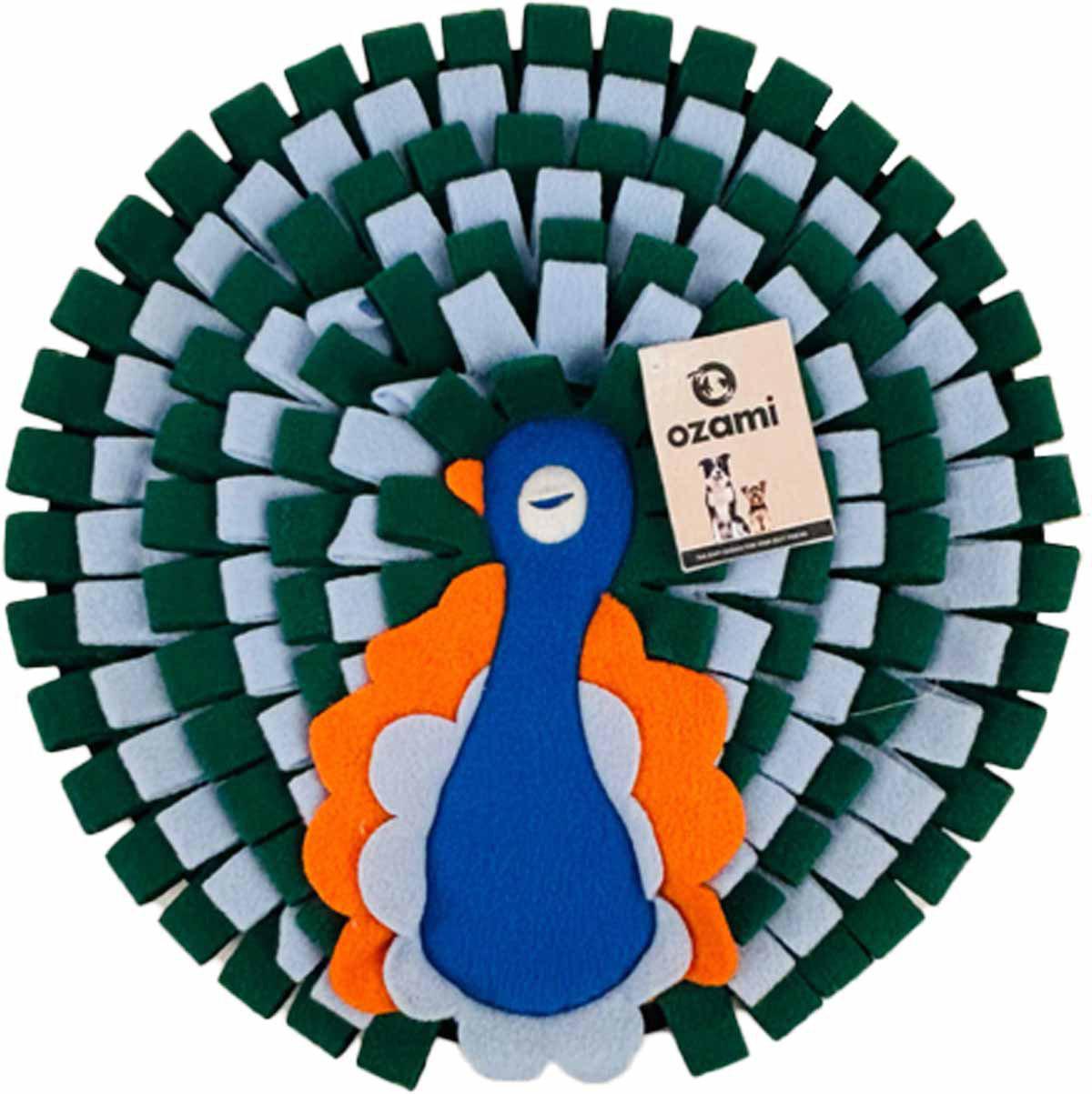 Ozami Snuffle Mat Blue Peacock nosarbetsmatta för hundar - Handla på Gaston
