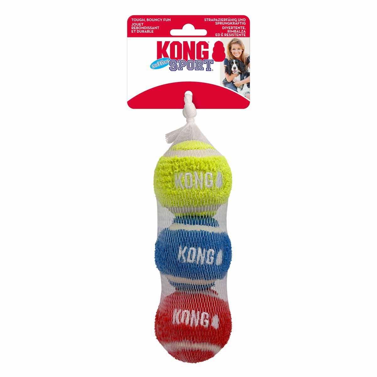 KONG Sport Softies Ball M 3 - Pack Mix - Handla på Gaston