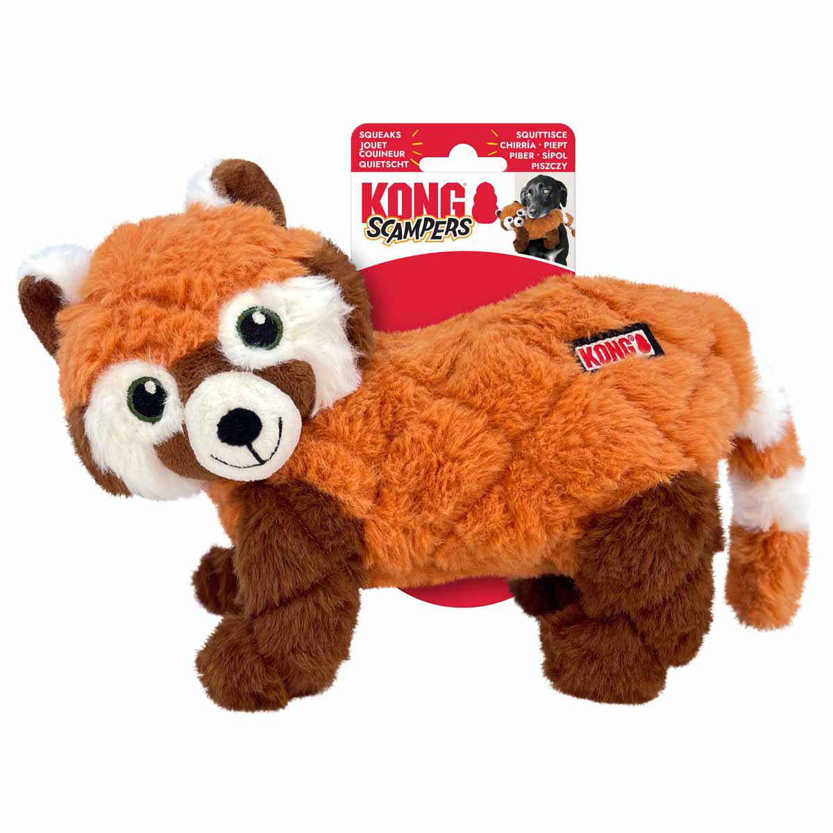 Kong Scampers Red Panda kattleksak - Handla på Gaston