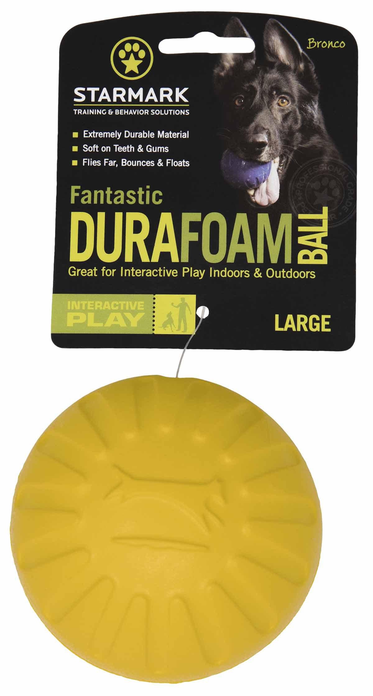 STARMARK Foam Boll gul hundleksak, framsida - Handla på Gaston