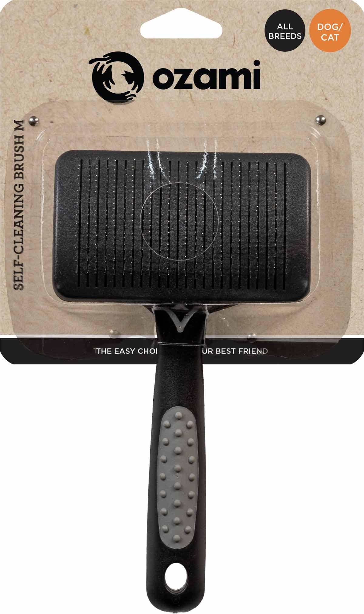 OZAMI BRUSH SELF-CLEANINGMEDIUM 18,5x10,2x5CM