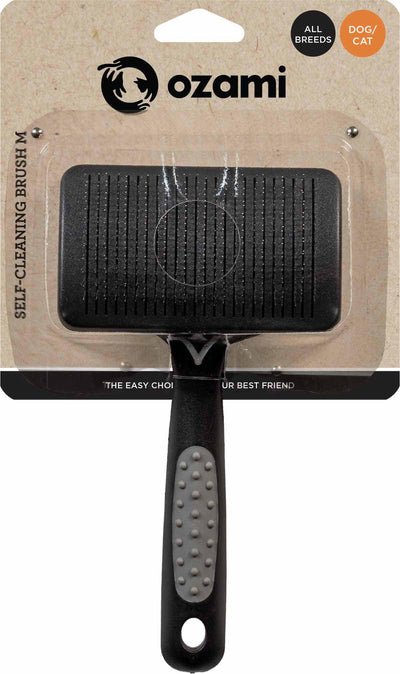 OZAMI BRUSH SELF-CLEANINGMEDIUM 18,5x10,2x5CM
