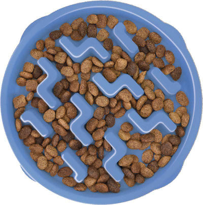OUTWARD HOUND Oh Matskål Fun Feeder Slo - Bowl Blå - Handla på Gaston