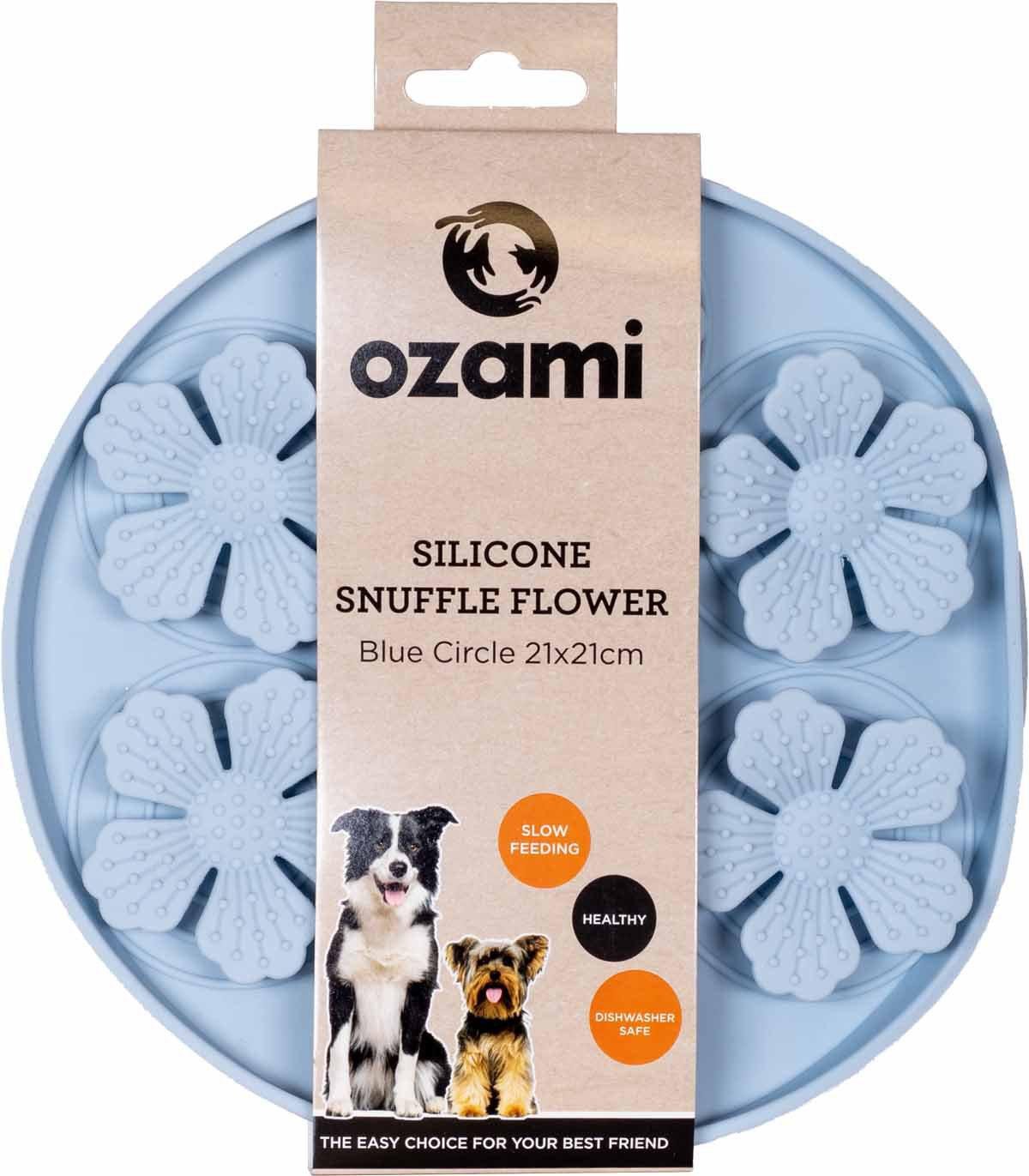 OZAMI Silicone Snuffle Flower Blue Circle - Handla på Gaston