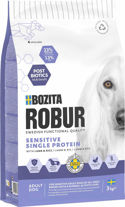 BOZITA Robur Adult Sensitive Single Protein Lamb 3Kg