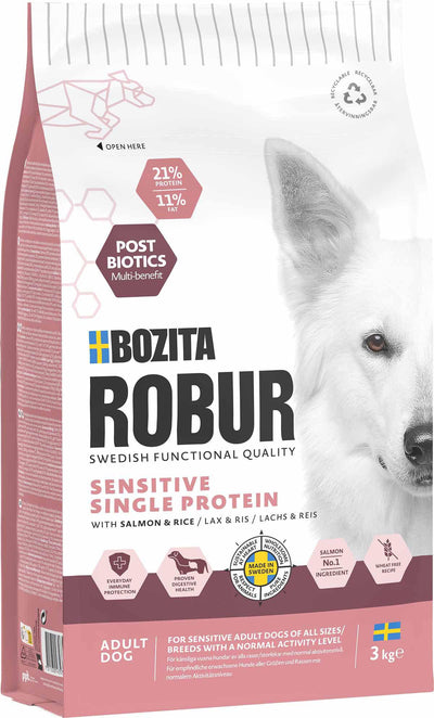 BOZITA Robur Adult Sensitive Single Protein Salmon 3Kg