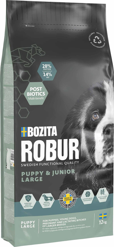 BOZITA Robur Puppy & Junior Xl 12Kg
