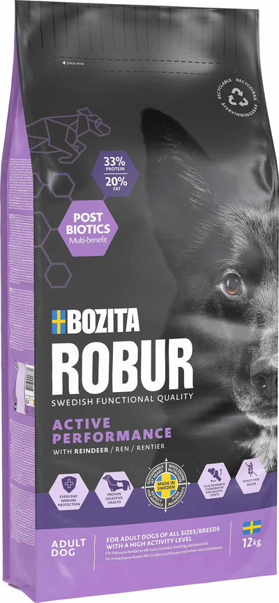 BOZITA Robur Adult Active Performance Reindeer 12Kg