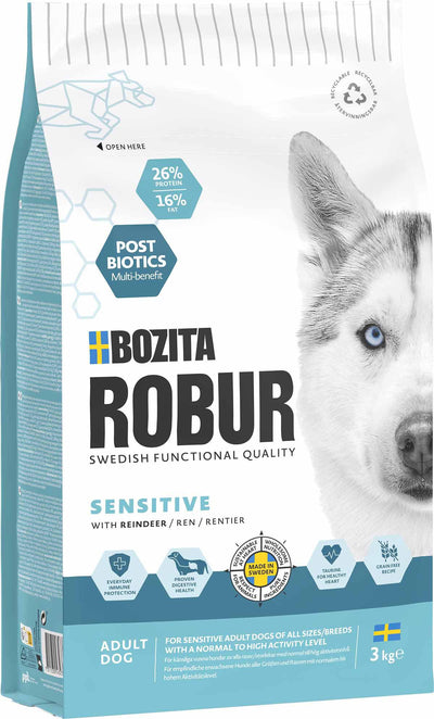 BOZITA Robur Adult Sensitive Reindeer 3Kg