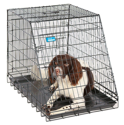 OZAMI Hundtransportbur Svart Lutande 93X57.5X65.5Cm