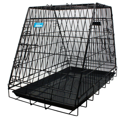 OZAMI Hundtransportbur Svart Pyramid 78X49X57Cm