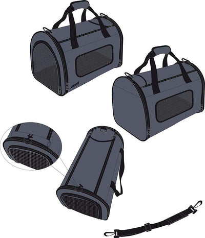 OZAMI Transportväska Nylon 41.5X25X25Cm Grå