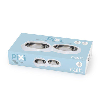 CATIT CATIT PIXI SKÅL DUBBEL VIT 2X200ML