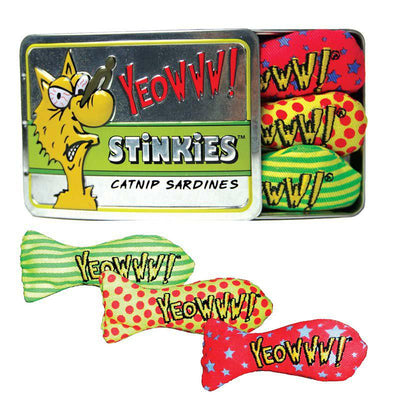 YEOWWWW YEOWWW CATNIP STINKIES SARDINER 3ST I ASK CA 60GR