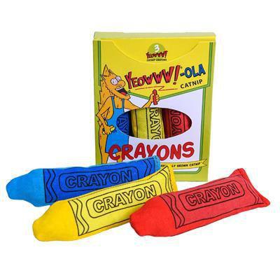 YEOWWWW YEOWWW CATNIP CRAYON 3ST MIX FÄRG