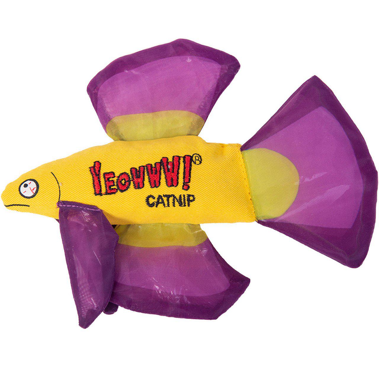 YEOWWWW YEOWWW CATNIP MO BETTA FISH PURPLE 16,5x12,7x2,5CM