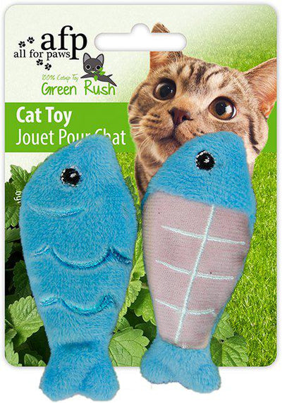 ALL FOR PAWS Green Rush Dagens Fångst Med Catnip 6Cmmix Färg