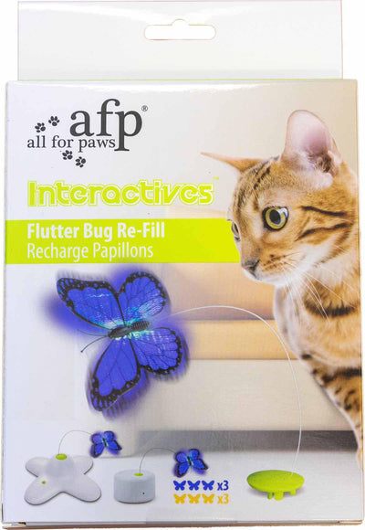ALL FOR PAWS Kattleksak Refill Tower Of Butterfly 3St