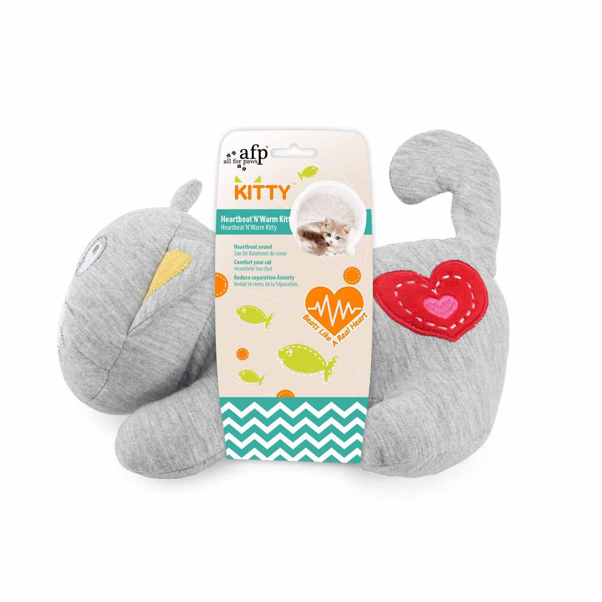ALL FOR PAWS Kattleksak Heartbeat 'N' Warm Kitty 22Cm