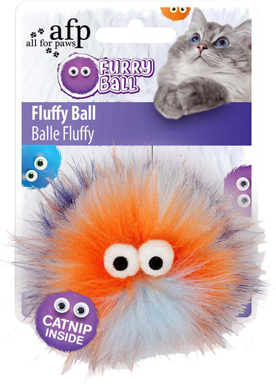 ALL FOR PAWS Furry Ball - Fluffyball Orange - Handla på Gaston