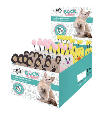 ALL FOR PAWS Kattleksak Sock Display No1 - Handla på Gaston