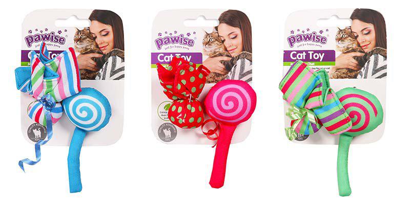 PAWISE Kattleksak Candy & Flower 10.5Cm